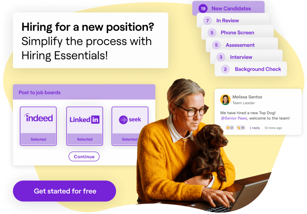 Crea una cuenta gratuita de Hiring Essentials